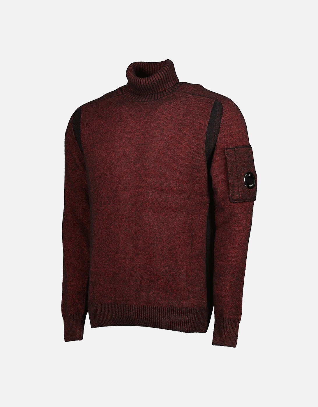 Turtle Neck Lens Fleece Knit