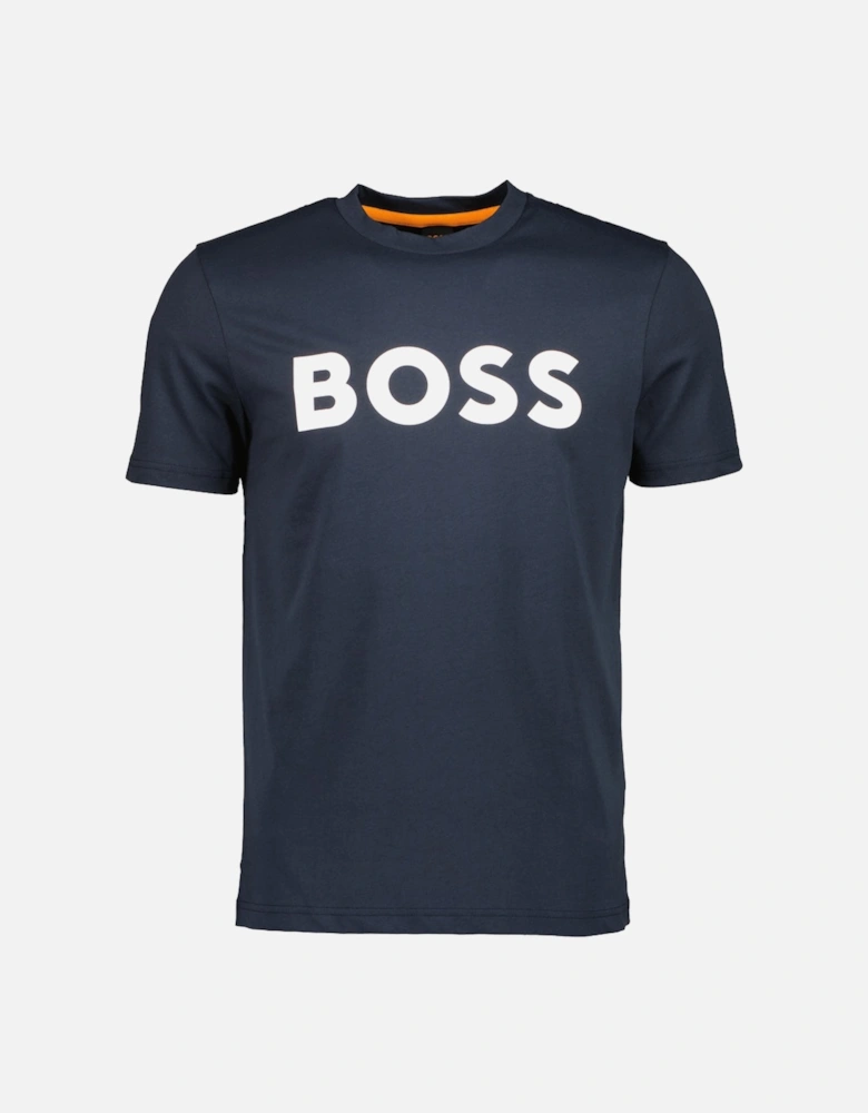 Cotton-Jersey Rubber Print Logo T-Shirt