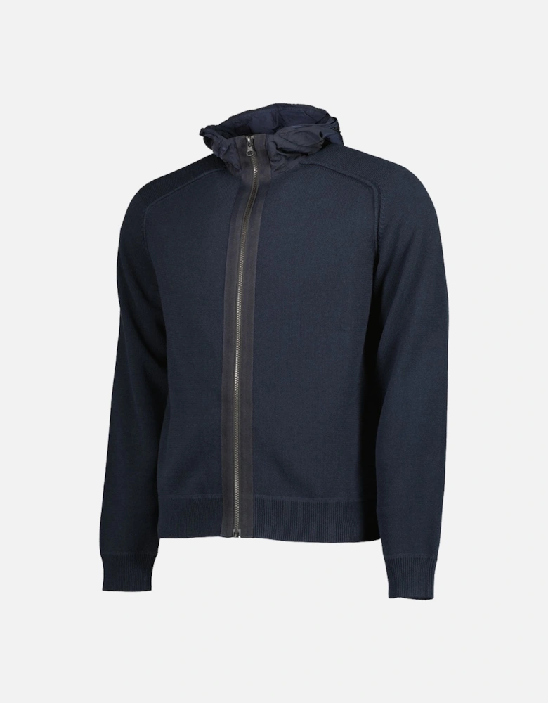 C.P. Junior Zip Up Goggle Hooded Knit