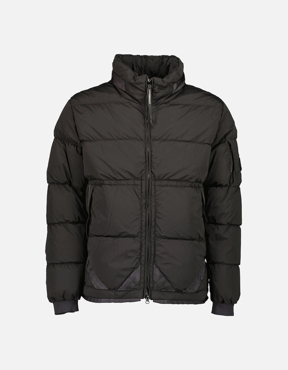 Cp Company Men's Black Nycra-R Down Lens Jacket - Size: Regular/36
