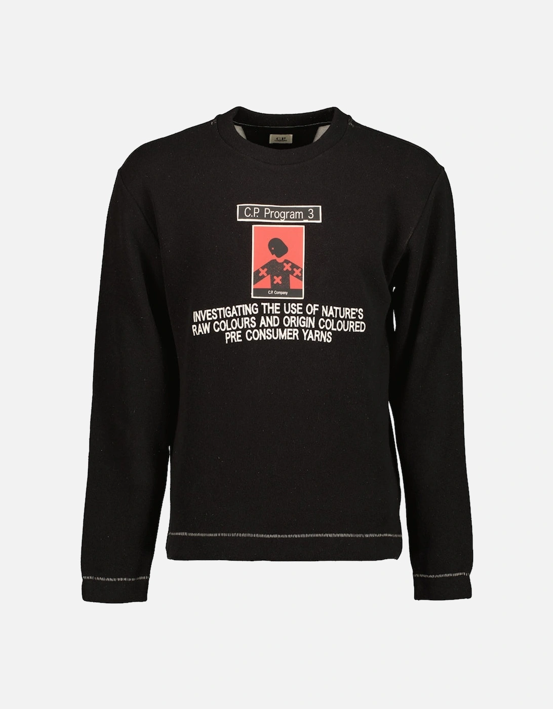 Cp Company Men's Black Program_3 Fleece Sweatshirt  46 3XL