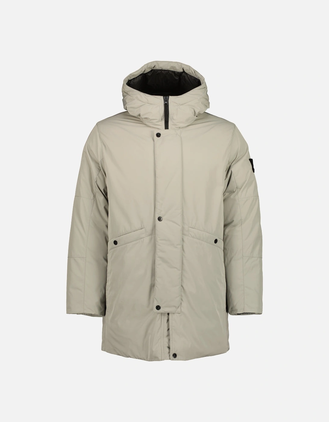 Stone Island Men's Micro Twill Down Parka - Grey - Size: 40/Regular