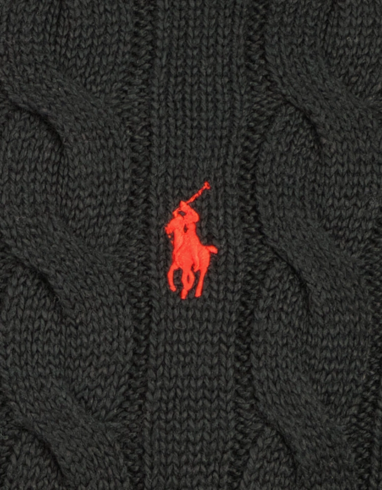 Cable-Knit Quarter Zip Jumper