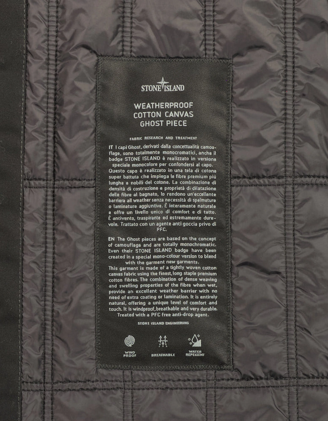 Weatherproof Cotton Canvas Ghost Parka