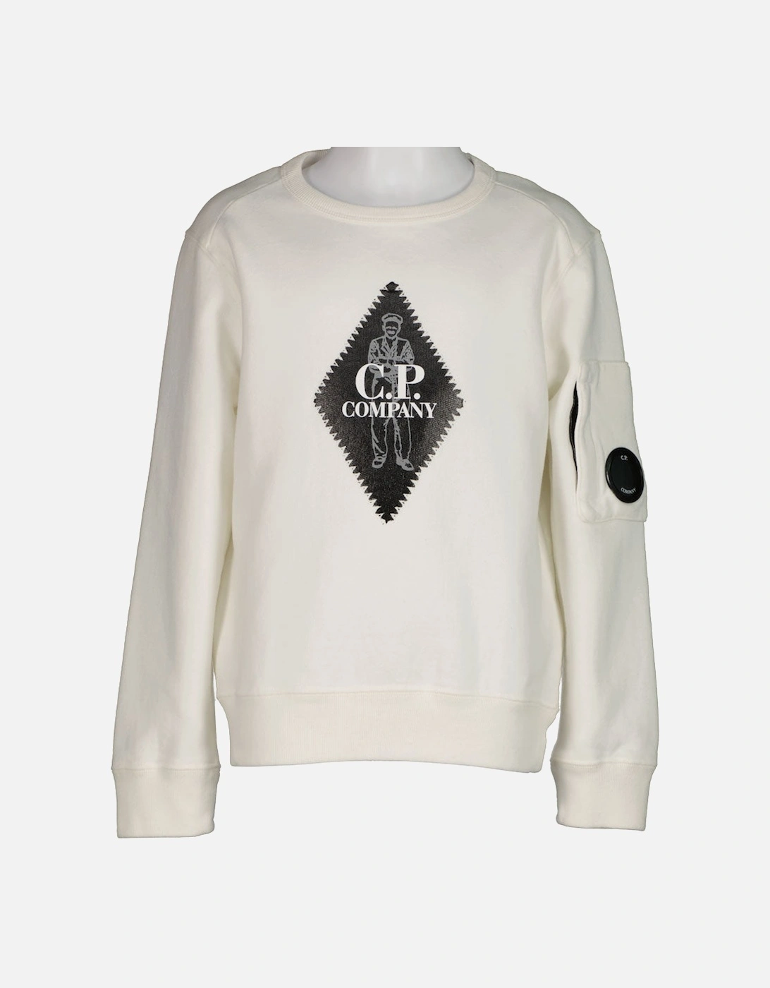 C.P. Junior Logo Print Lens Sweatshirt, 5 of 4