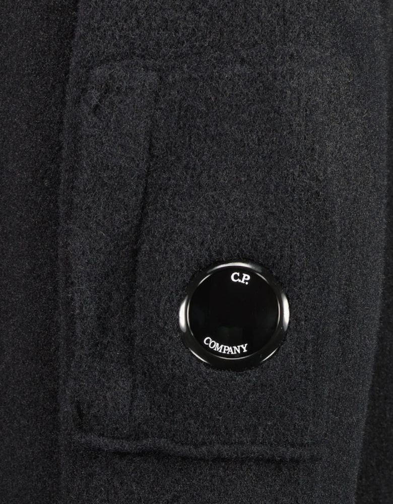 Turtle Neck Lens Fleece Knit