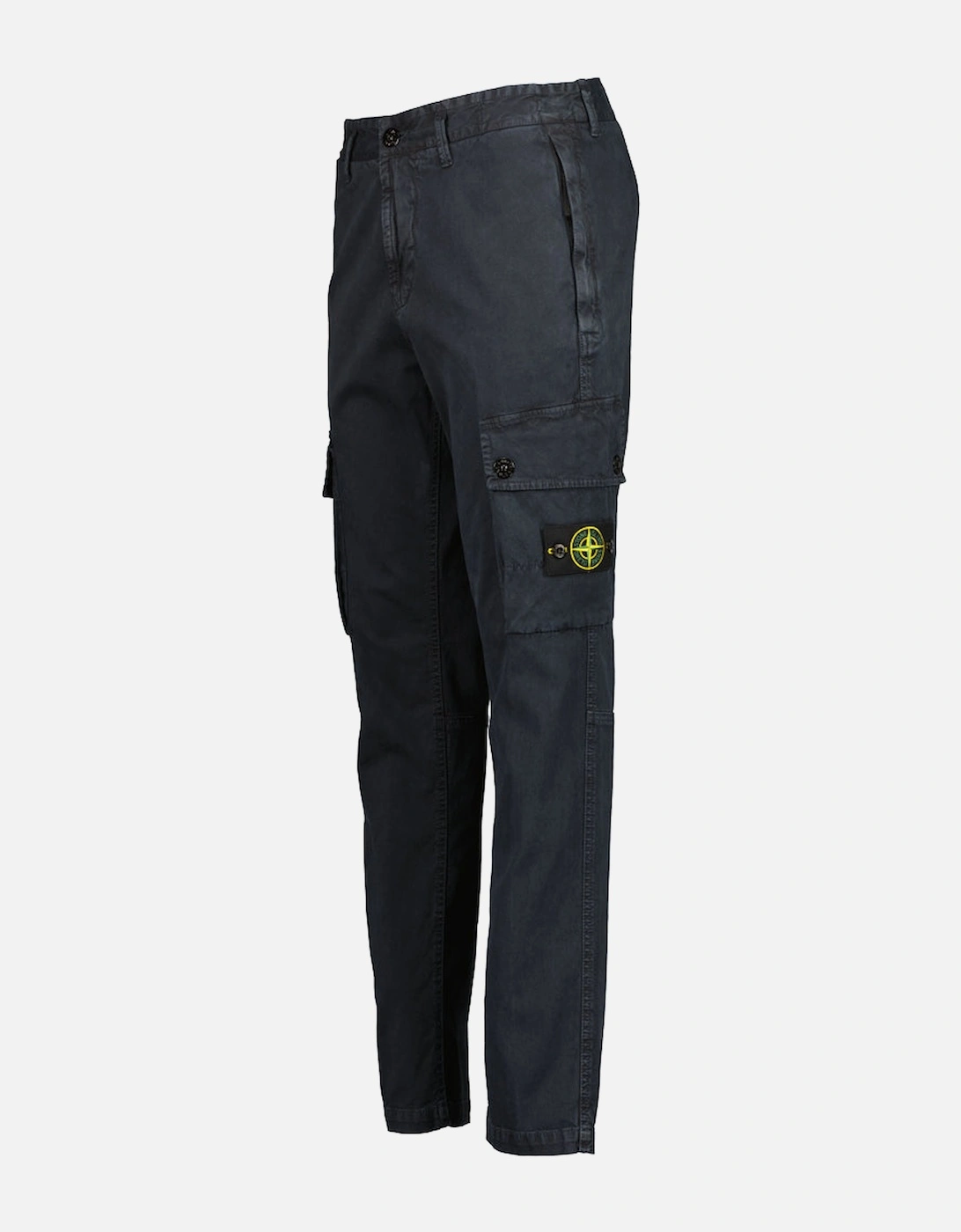 Stretch Cotton 'OLD' Effect Cargo Pants