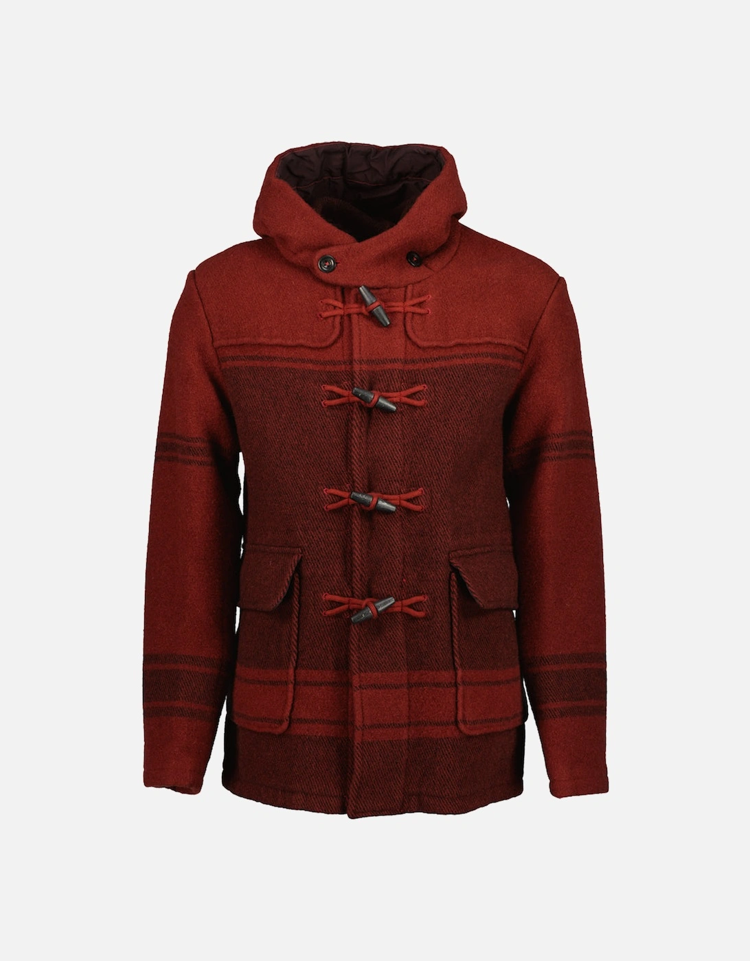 Cp Company Men's Red C.p. Duffel Jacquard Coat  38/Regular M