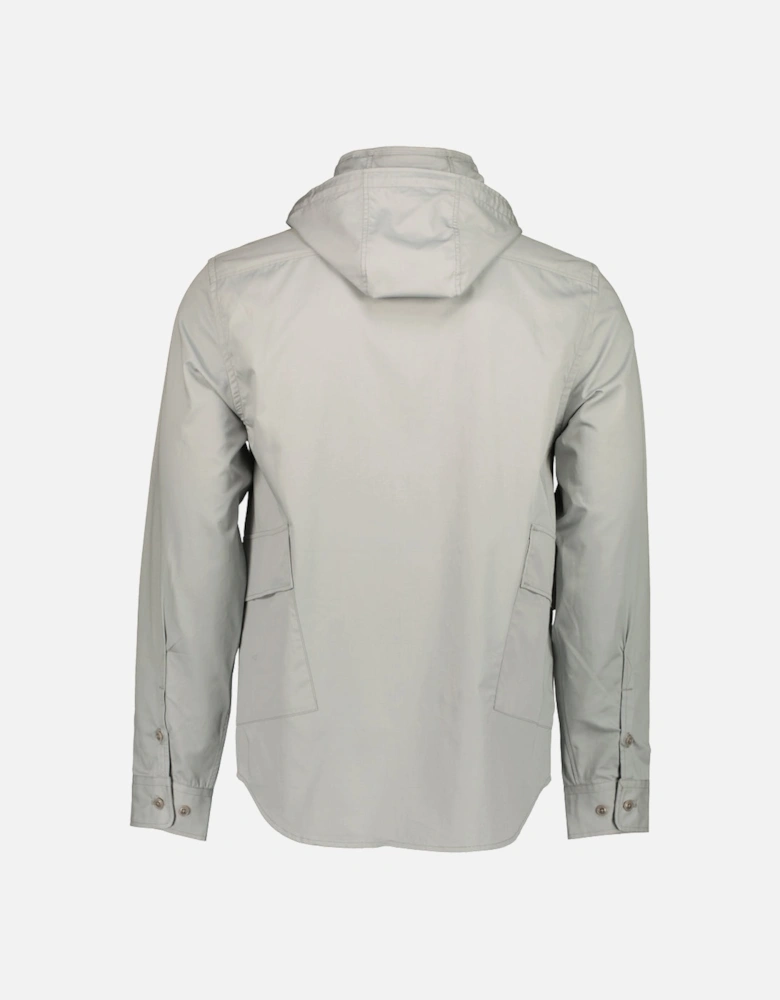 Metropolis Gabardine PD Hooded Shirt