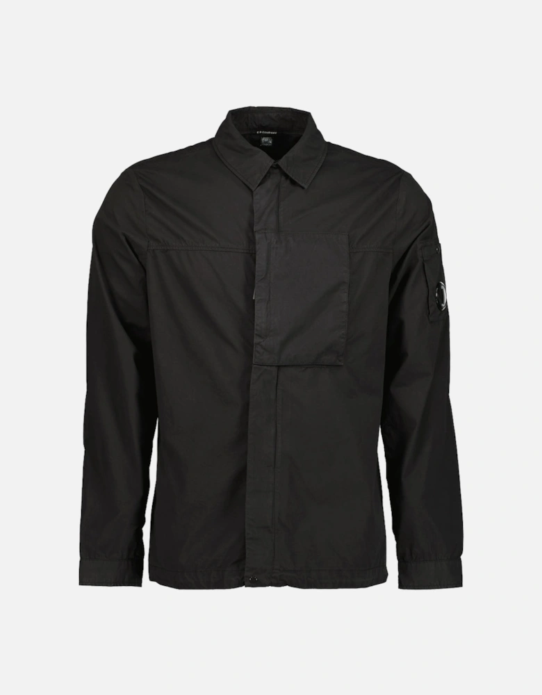 Gabardine Zip Up Lens Overshirt