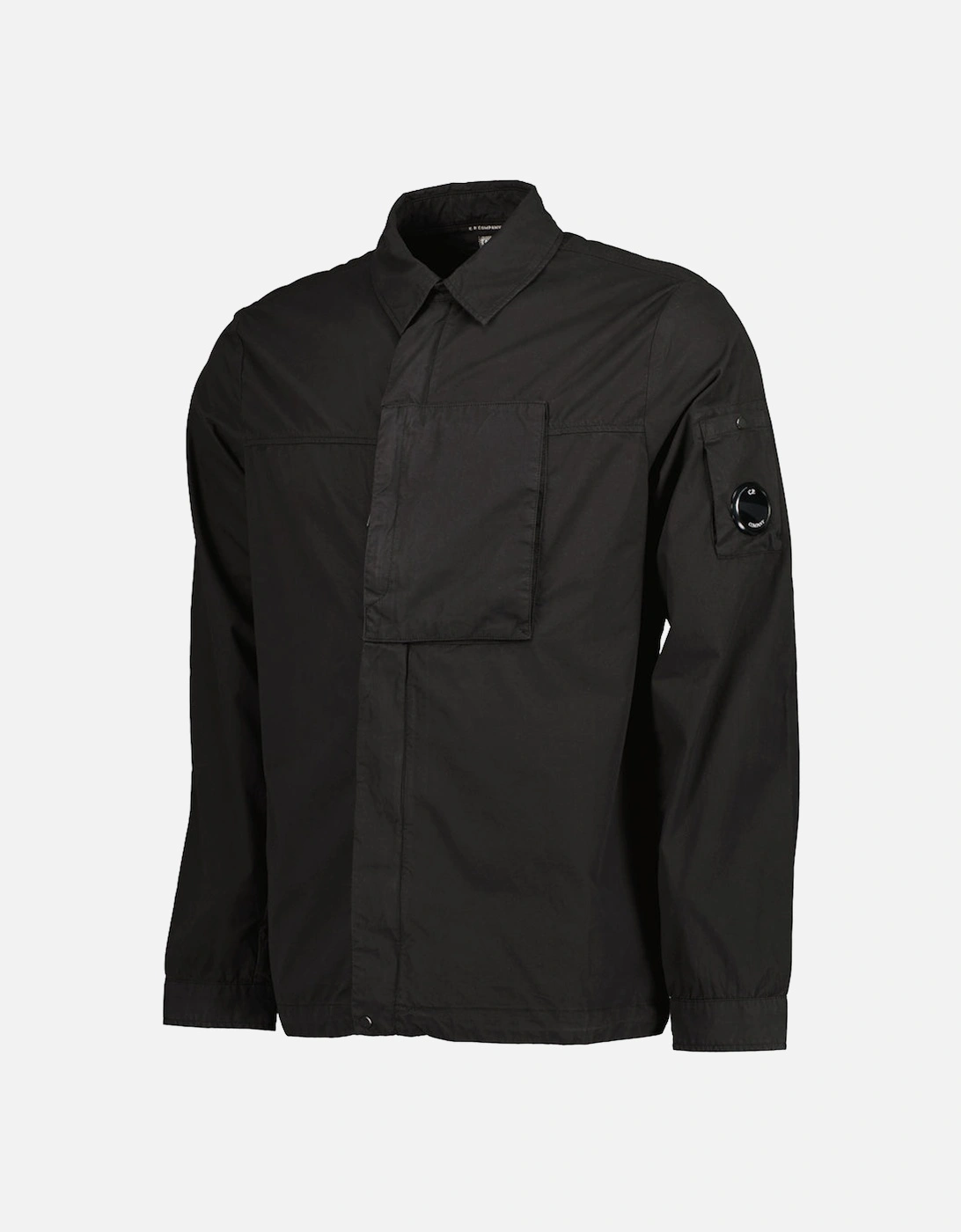 Gabardine Zip Up Lens Overshirt