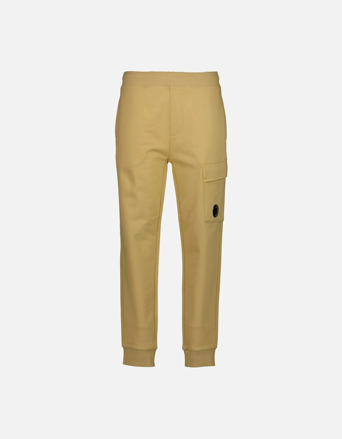 CP Company CP Company Men's Lens Fleece Sweat Cargo Pants - Yellow
