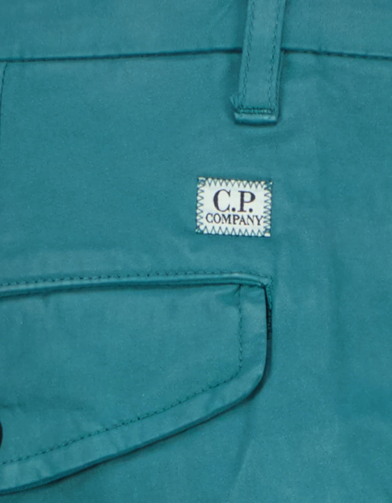 Stretch Satin Lens Cargo Pants