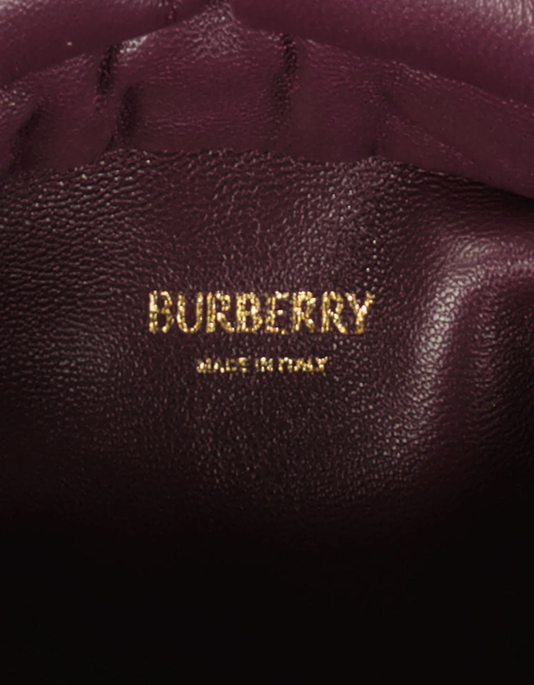 Rose Leather Clutch Bag