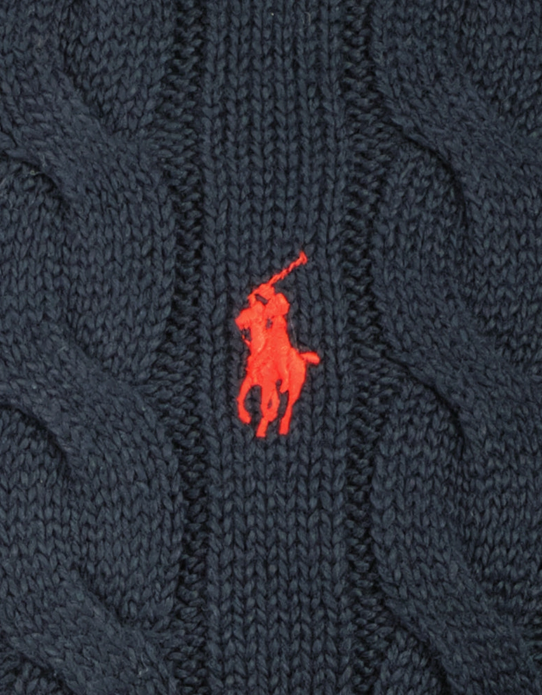 Cable-Knit Quarter Zip Jumper