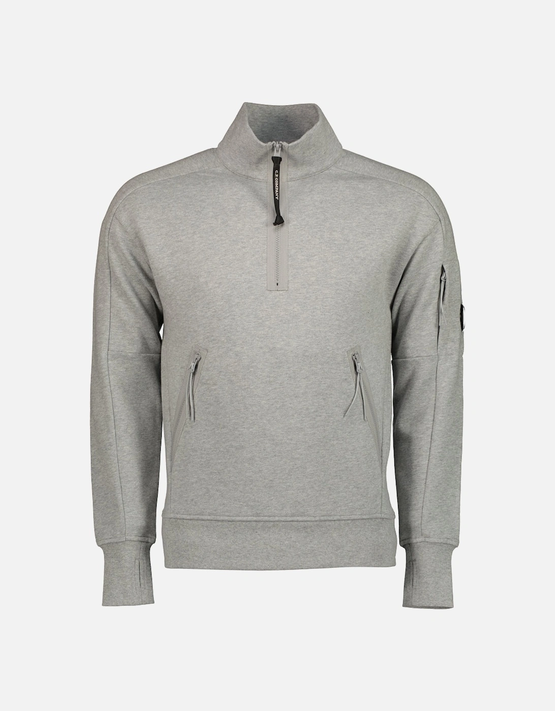 Quarter Zip Lens Fleece Sweatshirt, 5 of 4