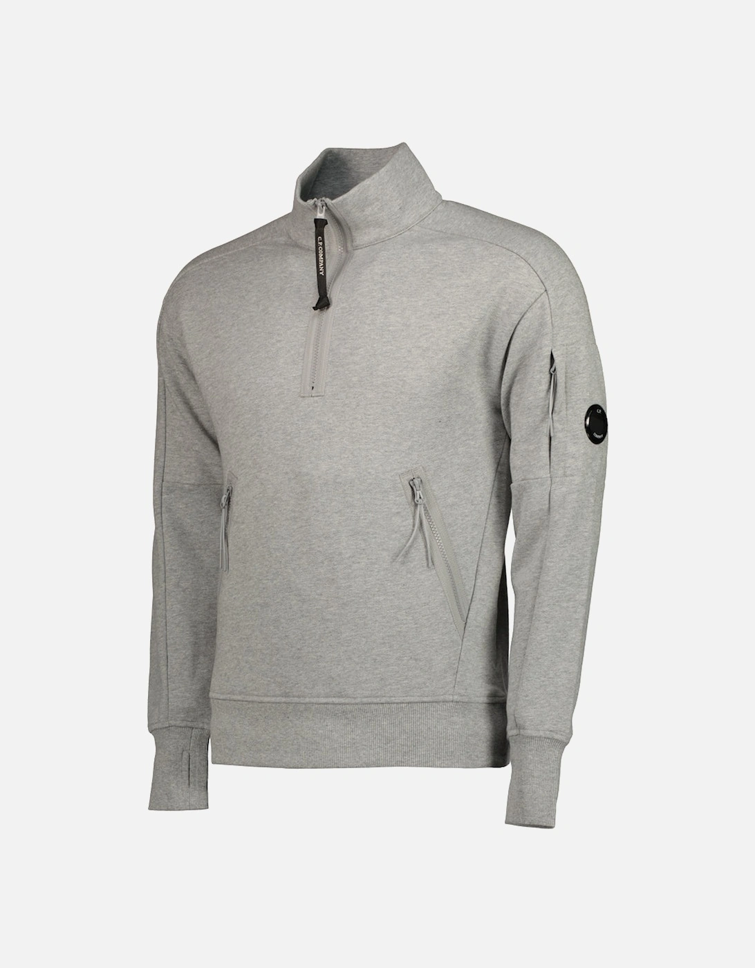 Quarter Zip Lens Fleece Sweatshirt