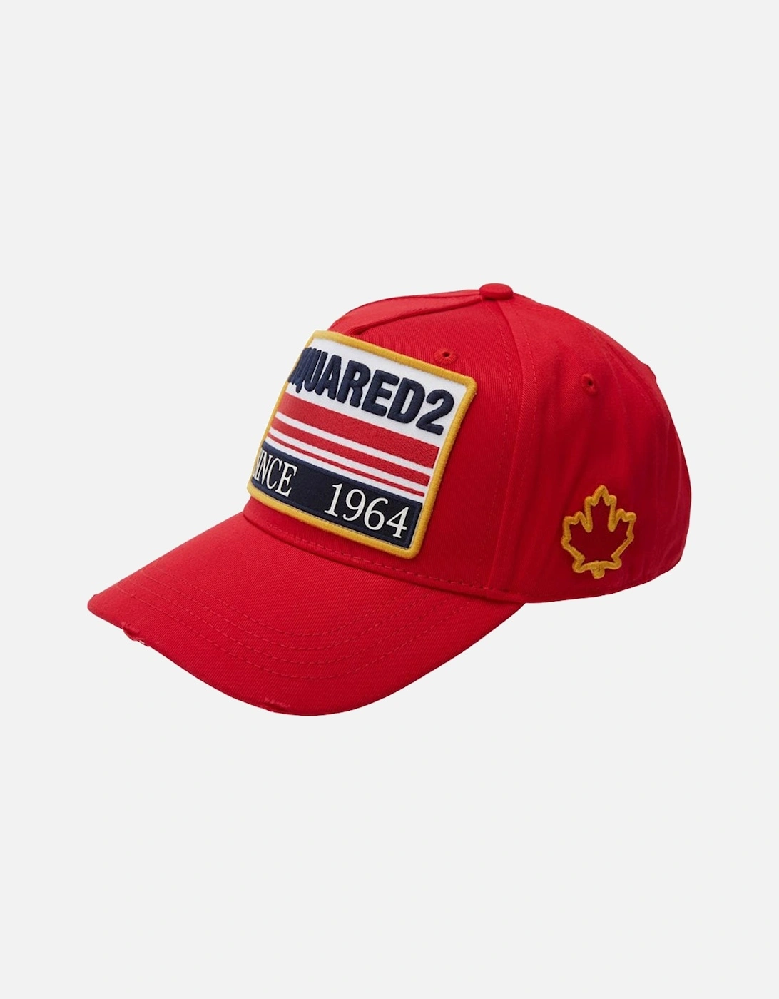 Dsquared2 Men's Red Since 1964 Logo Patch Baseball Cap - Size: One Size