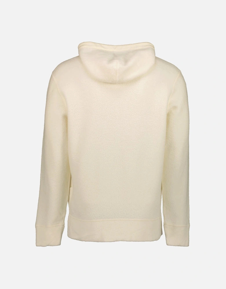 Wool Polar Fleece Logo Hoodie