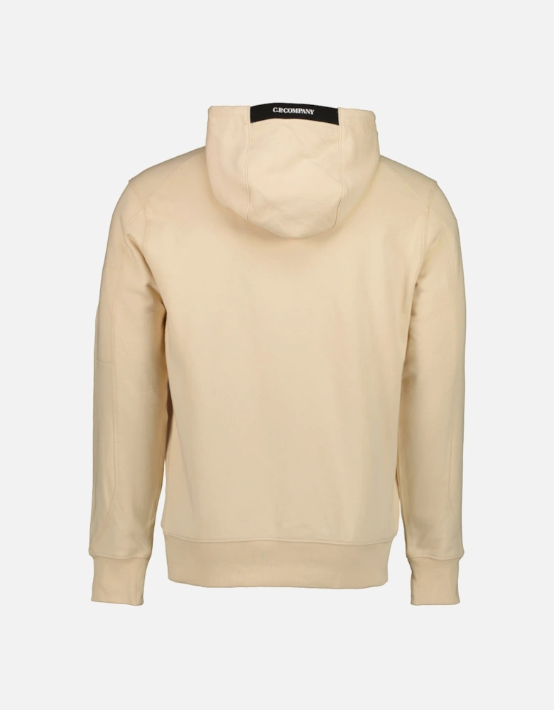 Diagonal Raised Fleece Lens Hoodie