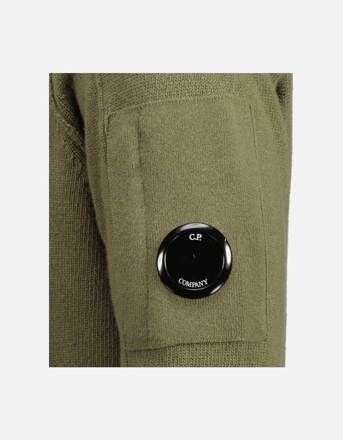 Knitted Zip-Up Lens Cardigan