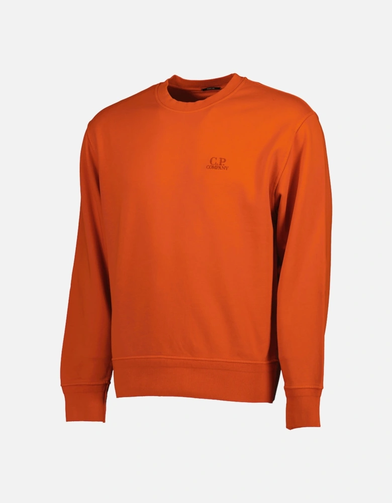 Diagonal Fleece Resist Dyed Logo Sweat