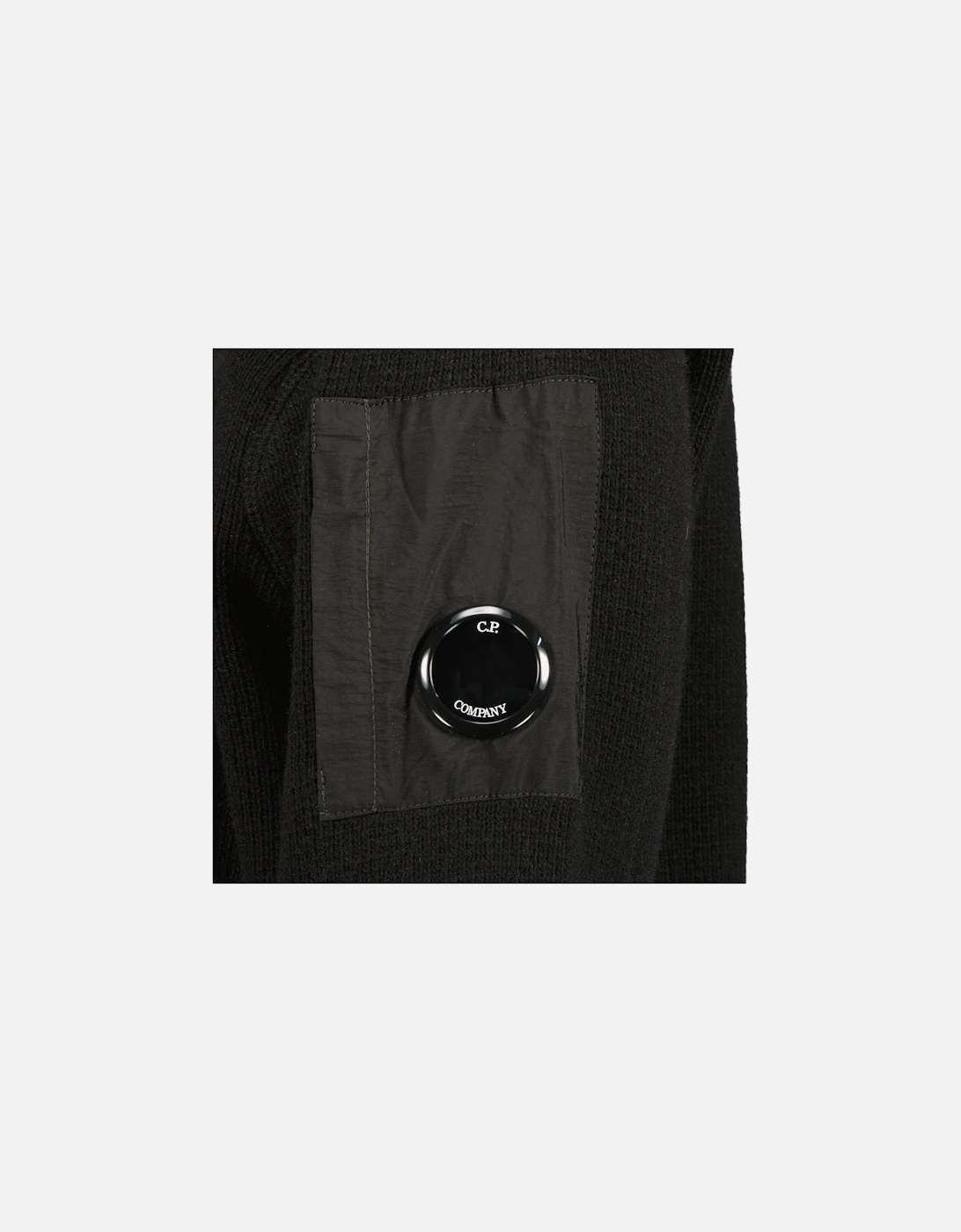 Lambswool Mixed Quarter Zip Hooded Lens Knit