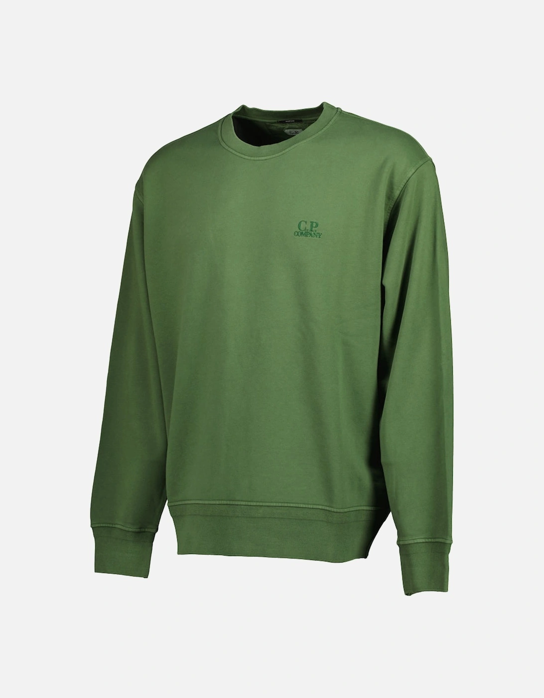 Diagonal Fleece Resist Dyed Logo Sweat