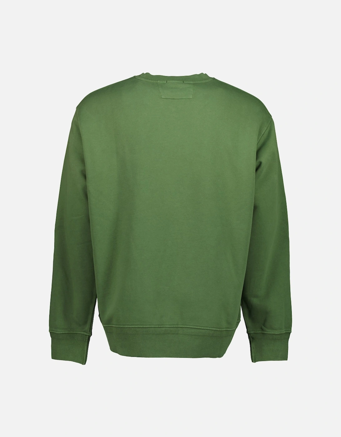 Diagonal Fleece Resist Dyed Logo Sweat