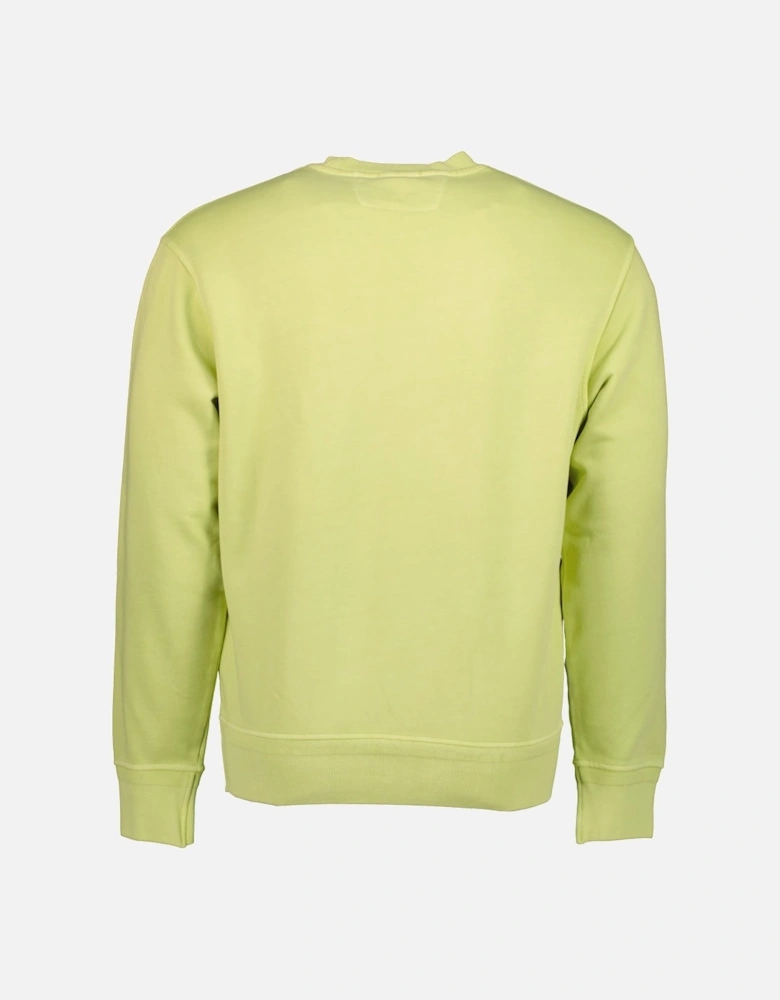 Diagonal Fleece Resist Dyed Logo Sweat