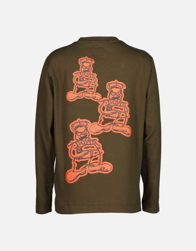 C.P. Junior Long Sleeve Comics and Cars Logo T-Shirt