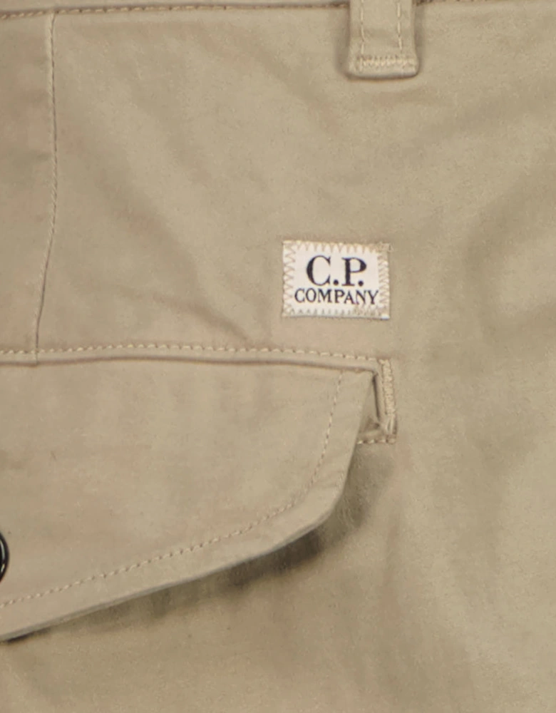 Stretch Satin Lens Cargo Pants