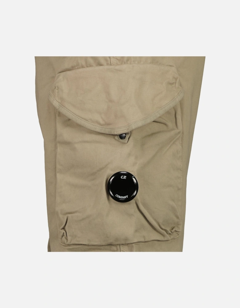 Stretch Satin Lens Cargo Pants