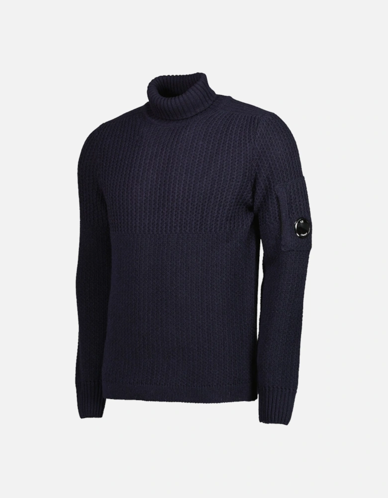 Lambswool Turtleneck Lens Knit
