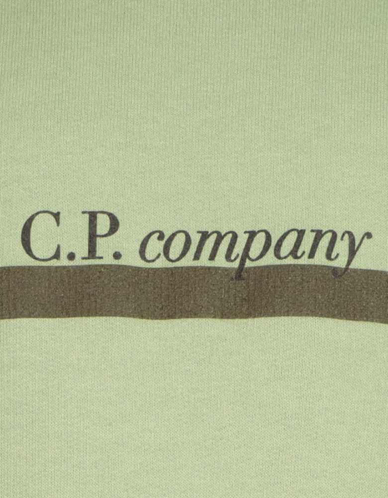 C.P. Junior Italic Stripe Logo Sweatshirt