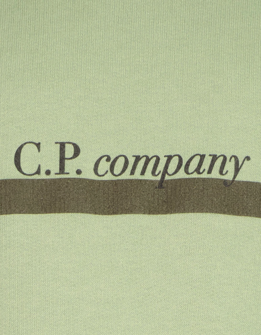 C.P. Junior Italic Stripe Logo Sweatshirt