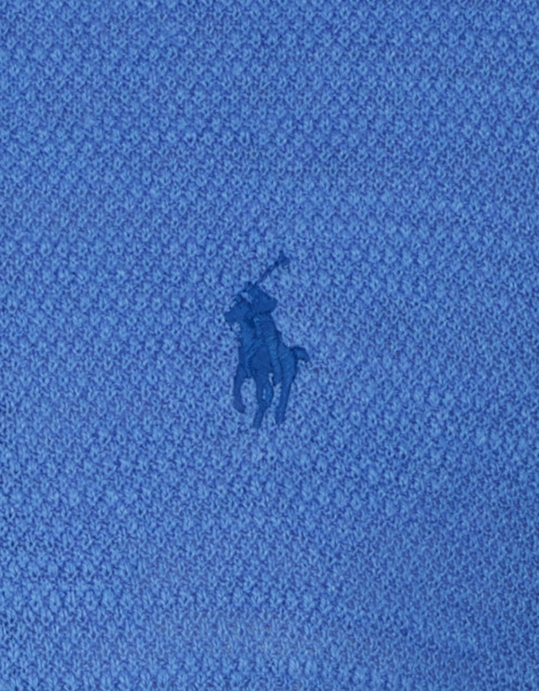 Textured Cotton-Linen Short Sleeve Jumper