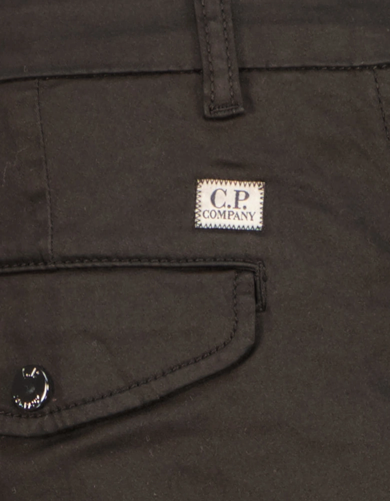 Stretch Satin Lens Cargo Pants