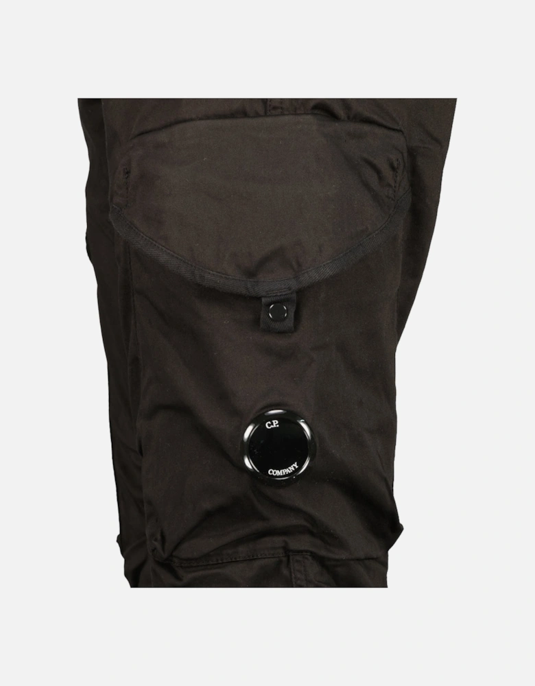 Stretch Satin Lens Cargo Pants