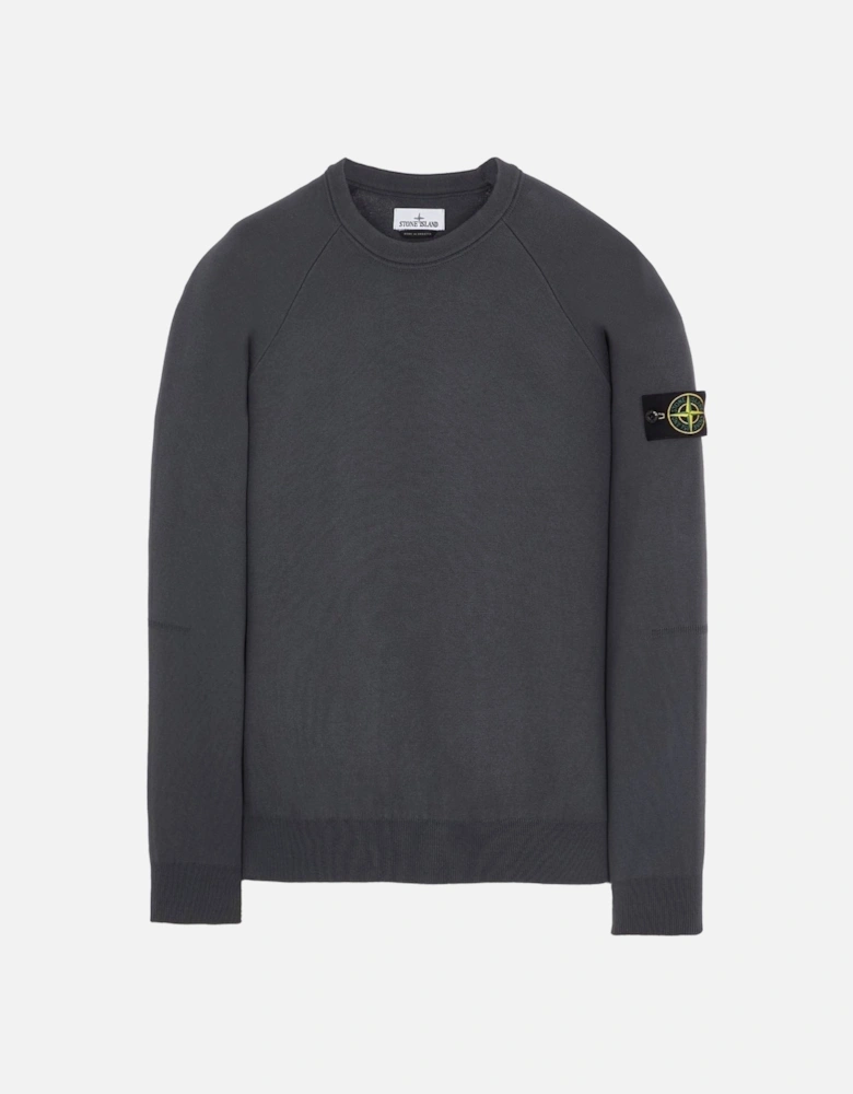 Crewneck Knit In Double-Face Soft Cotton