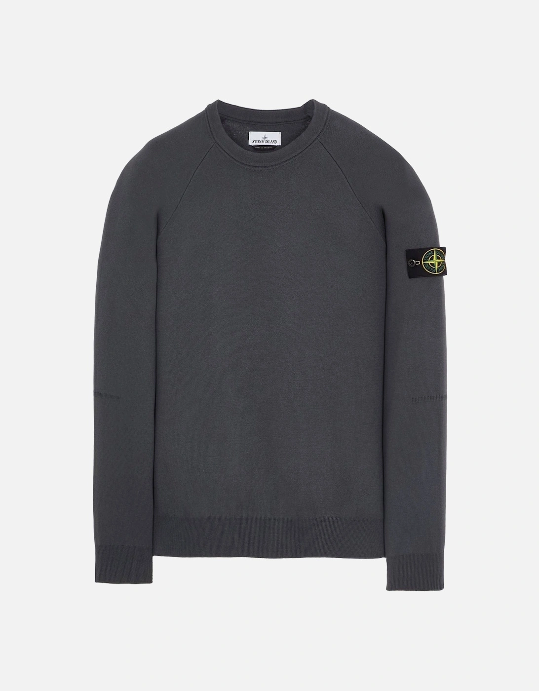 Stone Island Men's Crewneck Knit In Double-Face Soft Cotton - Black - Size: XL