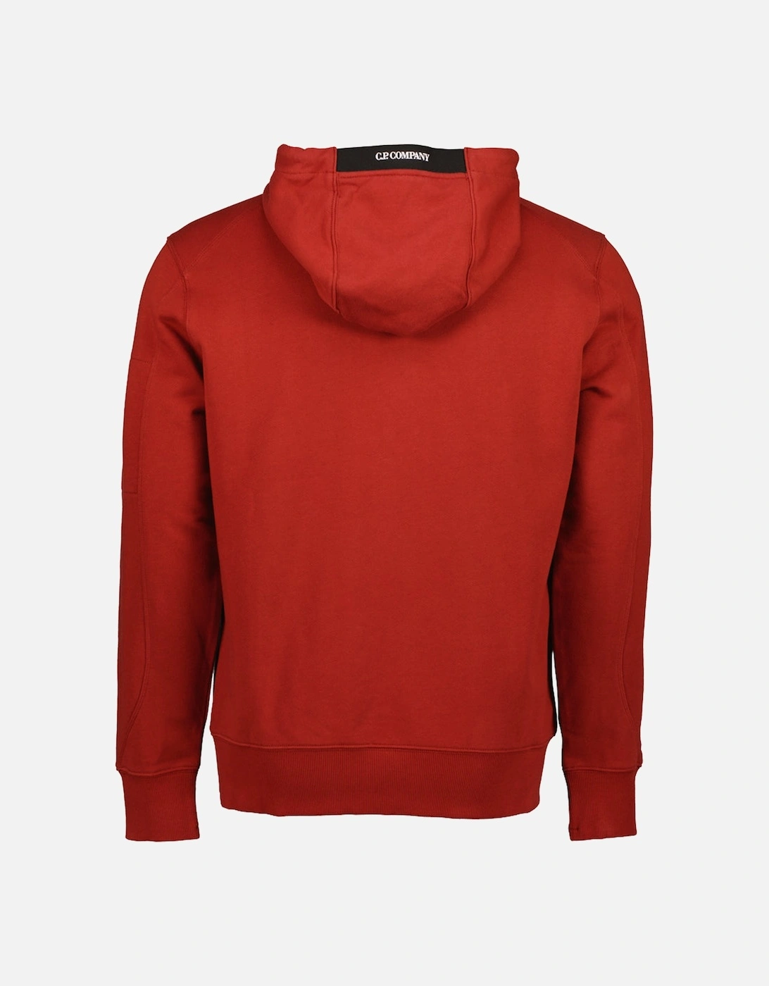 Diagonal Raised Fleece Lens Hoodie