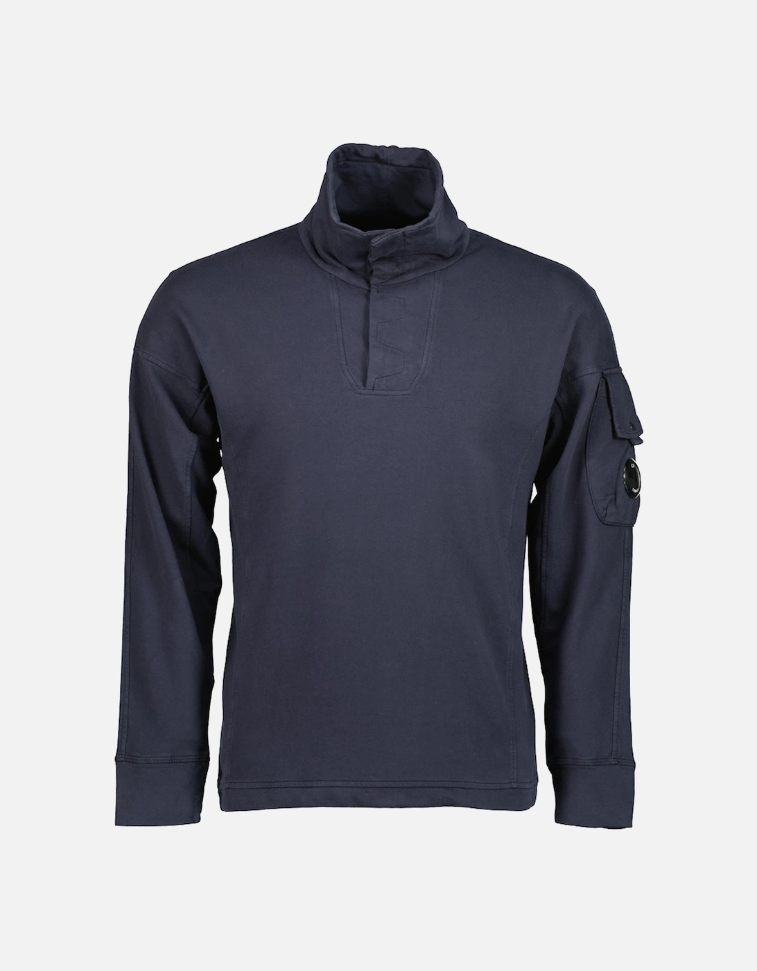 Light Fleece Polo Collar Lens Sweatshirt, 5 of 4