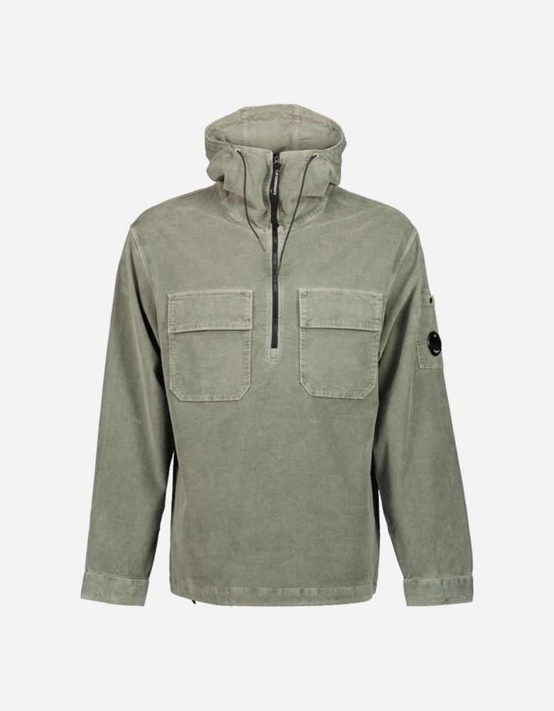 Stretch Corduroy Hooded Lens Overshirt