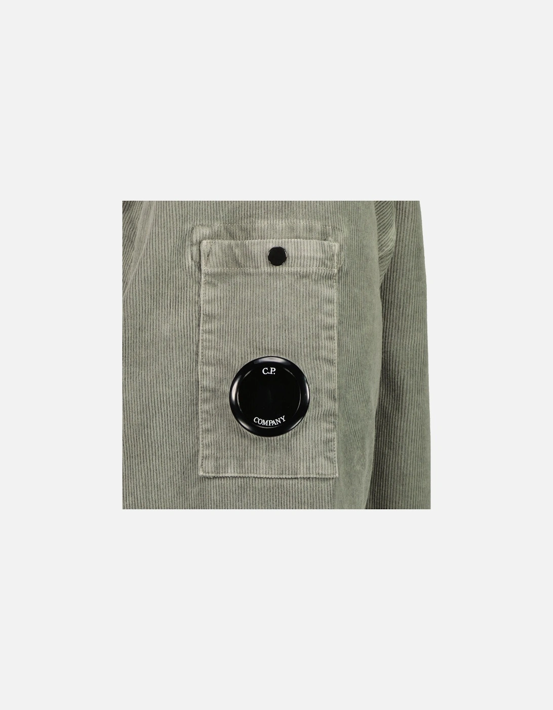 Stretch Corduroy Hooded Lens Overshirt