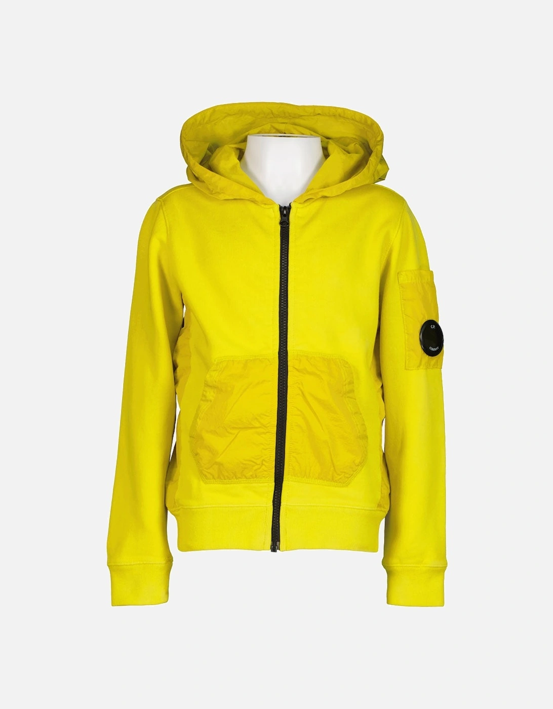 C.P. Junior Zip Up Mixed Hooded Lens Sweatshirt, 4 of 3