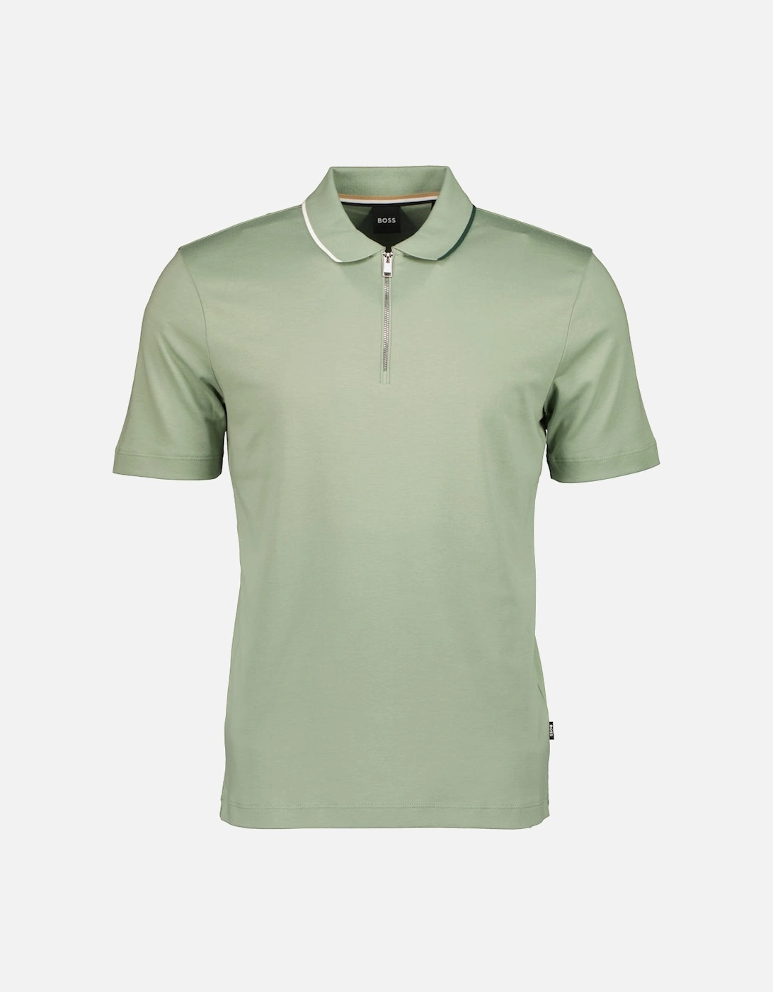 Boss Hugo Boss Men's C-Paras 30 Zip-Neck Polo Shirt - Green