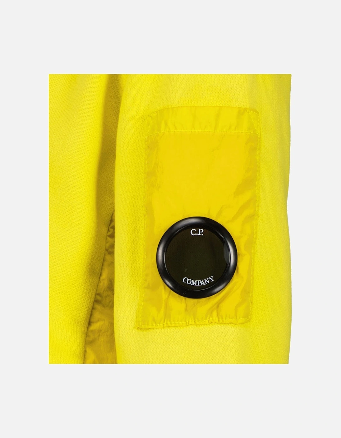 C.P. Junior Zip Up Mixed Hooded Lens Sweatshirt