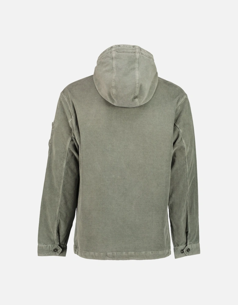 Stretch Corduroy Hooded Lens Overshirt
