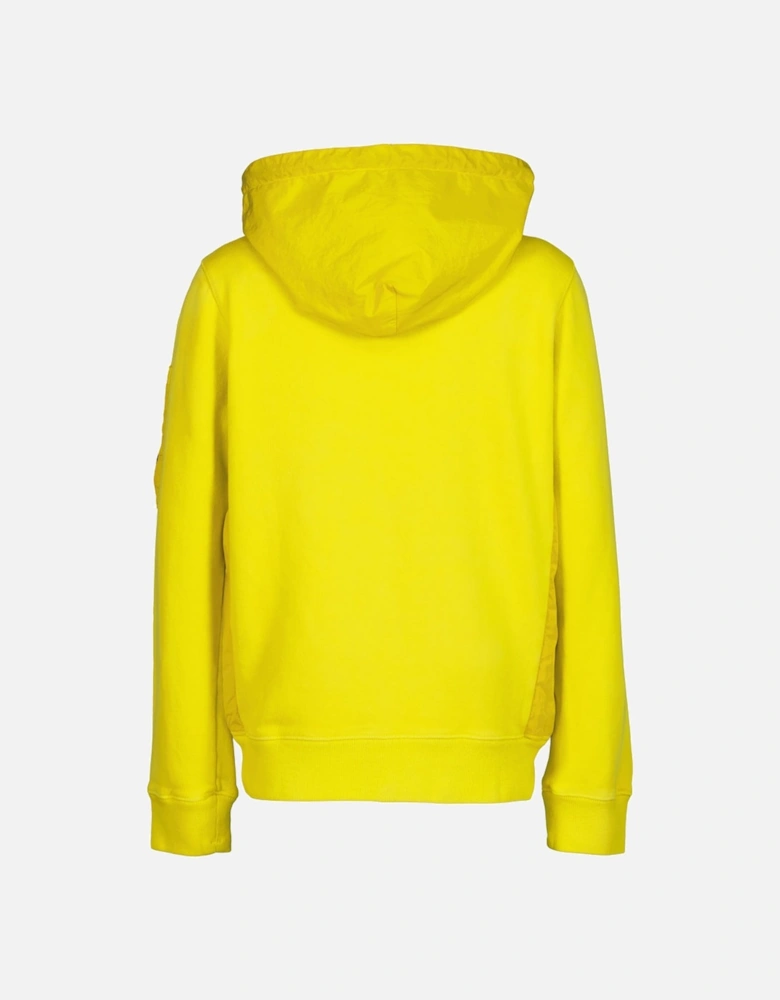 C.P. Junior Zip Up Mixed Hooded Lens Sweatshirt